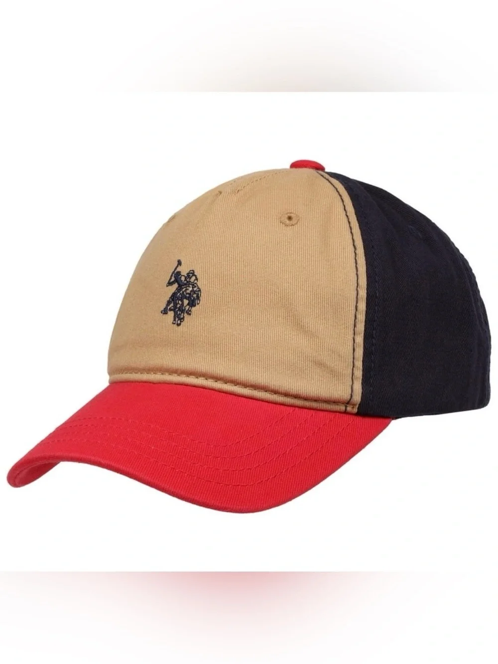 U.S. Polo Association Kids Baseball Cap, Tan, One Size Fits Most